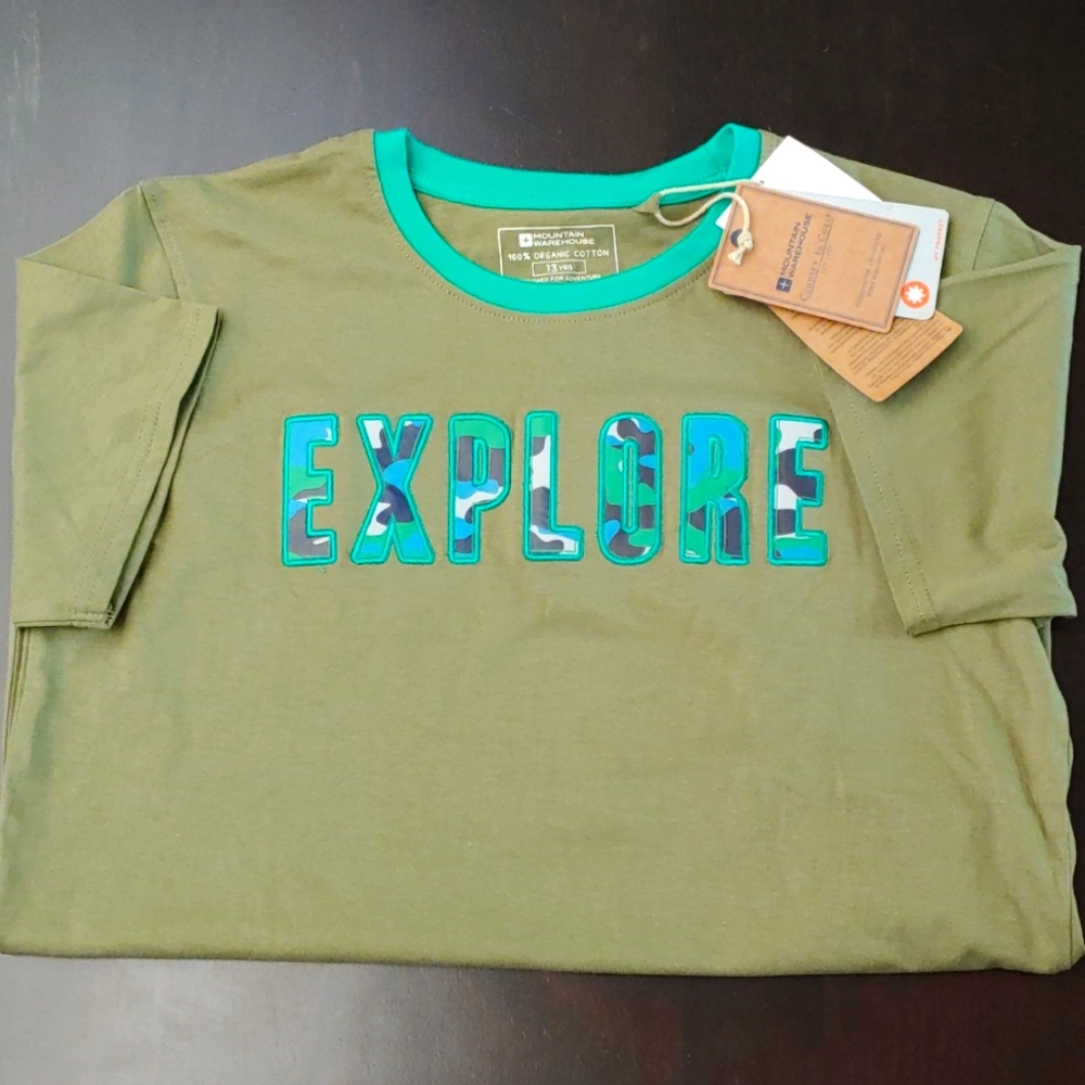 Mountain Warehouse Boys "Explore" Short Sleeve Tee Size 13 Years